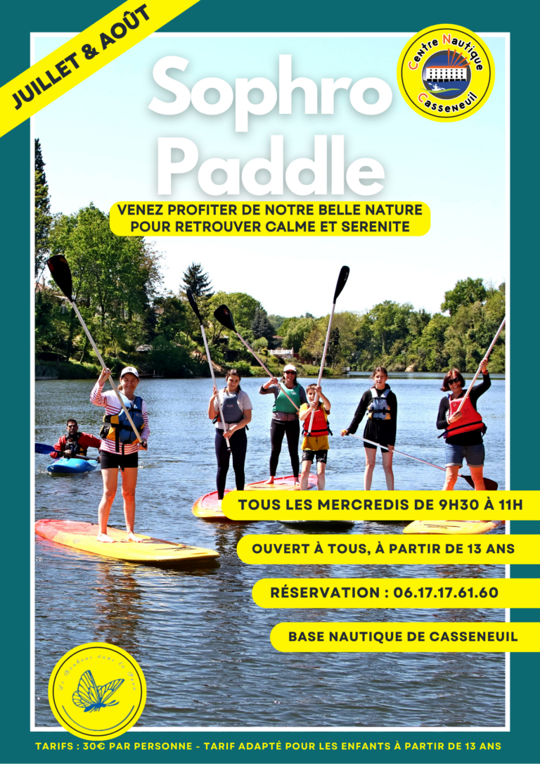 Sophro paddle à Casseneuil